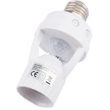 AC100-240V PIR Motion Sensor E27 Socket Converter LED E27 Lamp Base holder