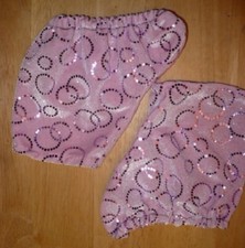 Ice Skate Roller BOOT COVERS Pink Black or Blue Size S M Youth USA Made one pr 