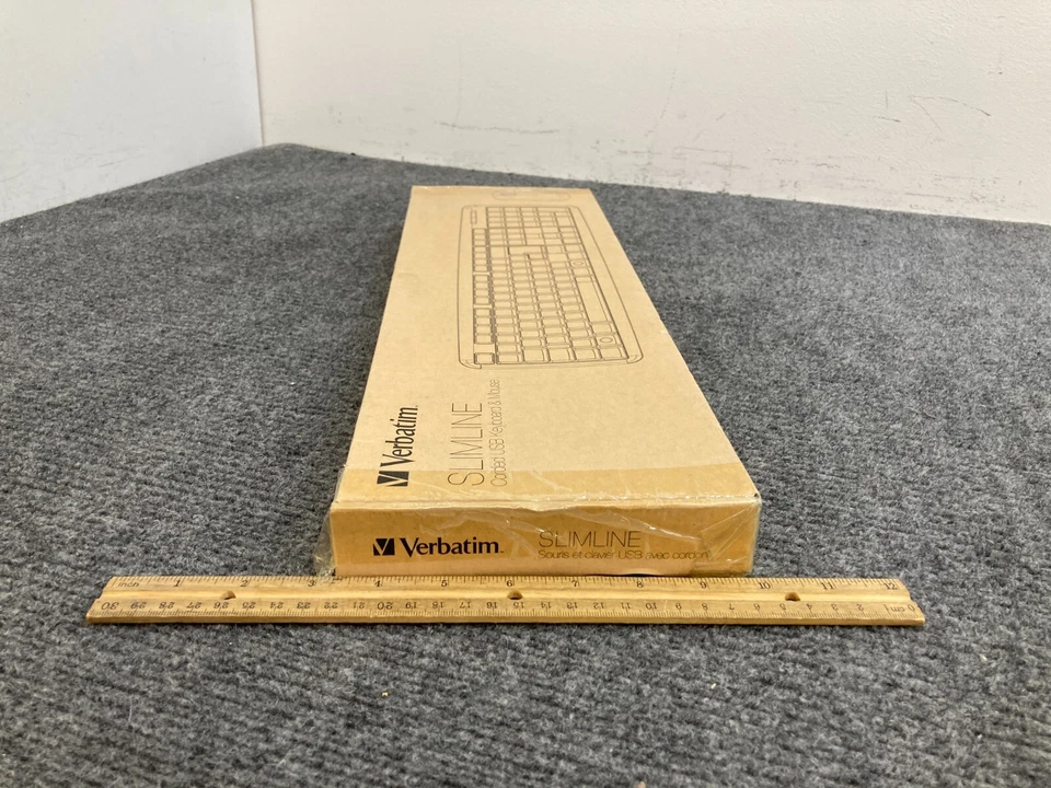 VERBATIM SLIMLINE 99202 CORDED KEYBOARD & MOUSE 1908-494 - NIB, Sealed - - Image 2 of 4