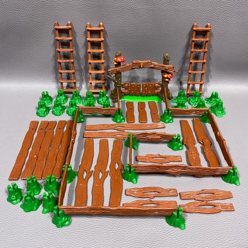 Vintage Smurfs 40050 40040 Gate Fence & Ladders Playset Schleich Peyo Lot