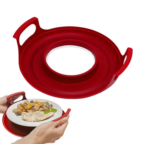 Microwave Tray Food-grade Handle Tray Hot Bowl Holder Heat Resistant Utensil