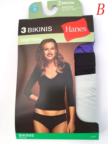 "Bragas para mujer Hanes BIKINIS 3 paquetes 42SBWP sin costuras NUEVAS ""Sin líneas de panty" - Imagen 7 de 18