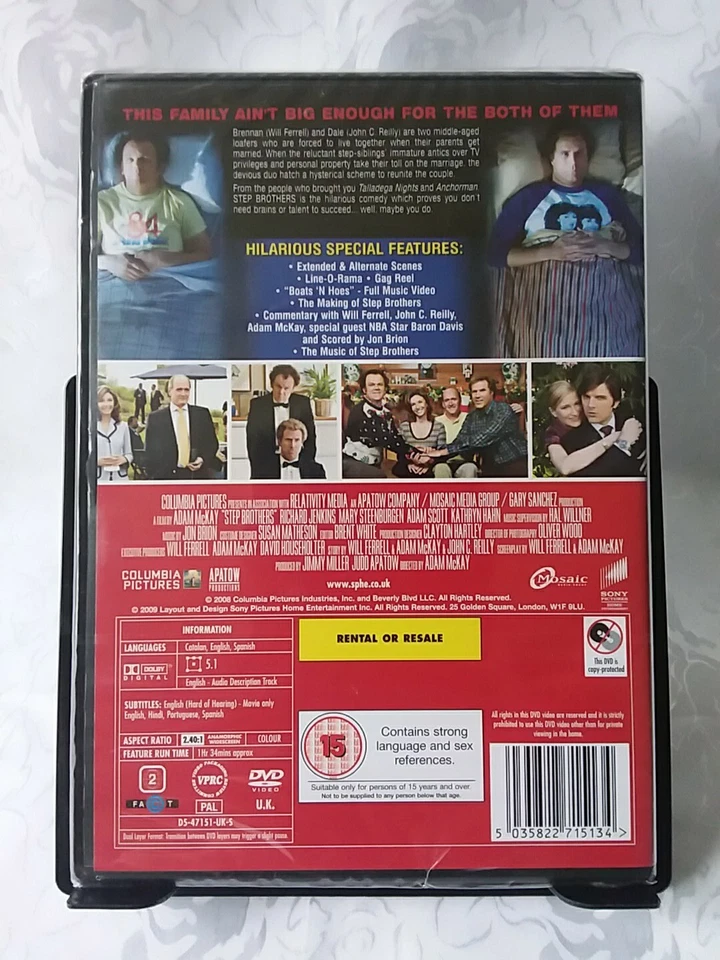 Step Brothers DVD 2008 Region 2 Brand New And Sealed - image 2 of 2