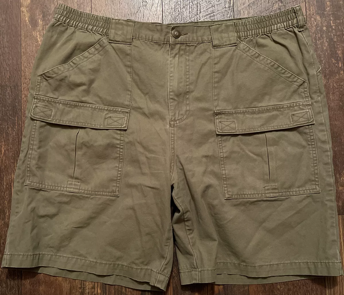 Cabelas Cargo Shorts Mens 42 Green Trail Outdoors Fishing Hiking