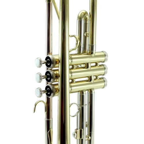 Top Quality Bb Gold Plated Brass Trumpet w Strong LightweightCase 7C Mouthpiece - Picture 3 of 5