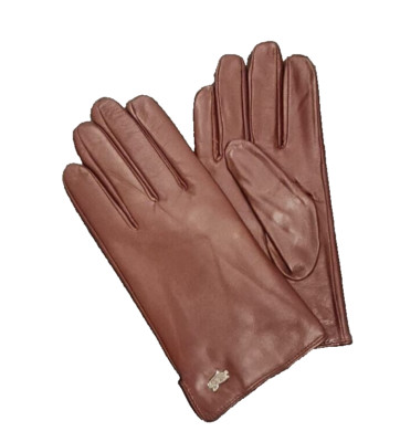 Ambesi Women's Lambskin Leather Warm Cashmere Lined Winter Gloves, Light Brown L