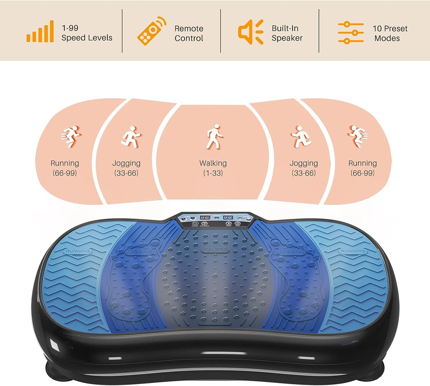 Bluetooth Oscillation Vibration Plate Massage Exercise Machine Weight