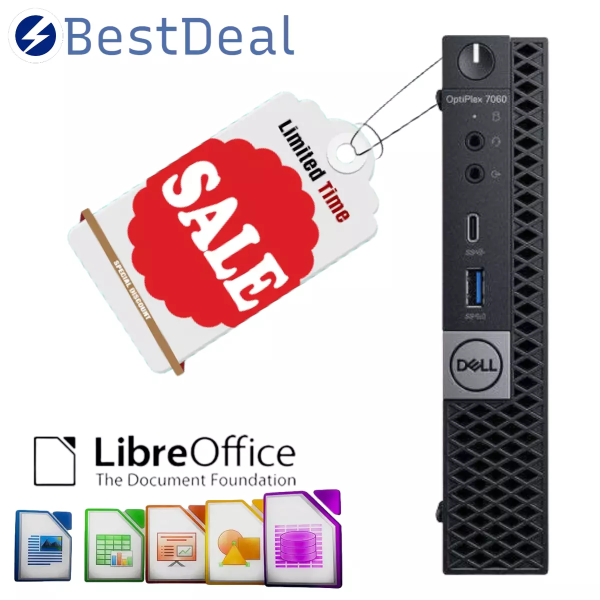 Dell Optiplex 5060 Mini Desktop Computer | 8th Gen Intel Core i5-8500T  3.2GHz | 16GB RAM | 512GB SSD and 1TB HDD | Windows 11 Pro | HDMI | Home or