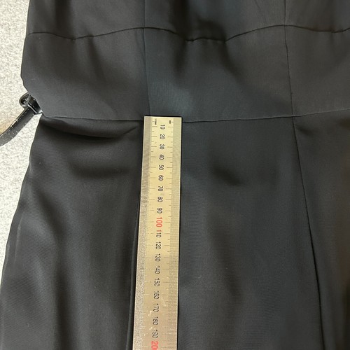 Bari Jay Maxi Dress Women's Size 4 Black Belt Lined Bridesmaid Formal Wedding - Picture 17 of 23