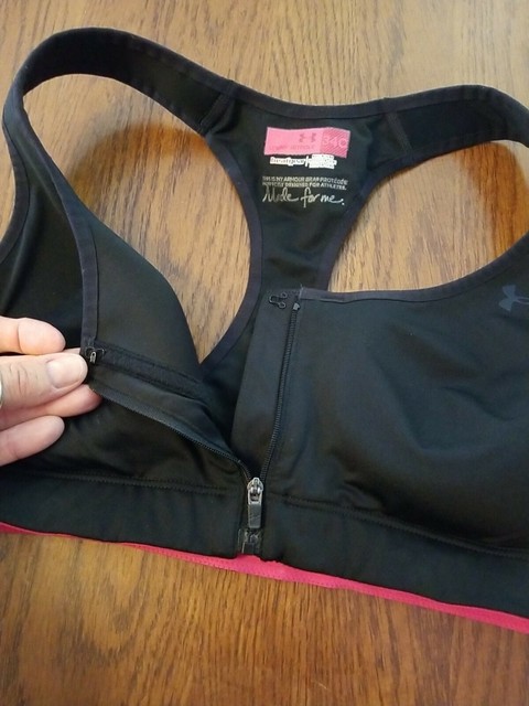 under armour eclipse high impact front zip sports bra