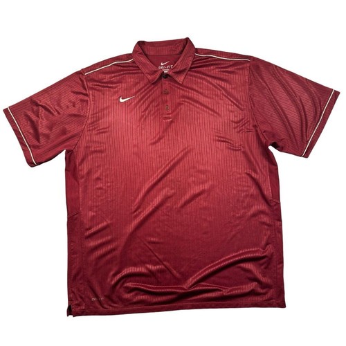 Nike Polo Shirt Men's XXL Dri-fit Stretch Wicking Performance Active Golf Preppy - Picture 2 of 10