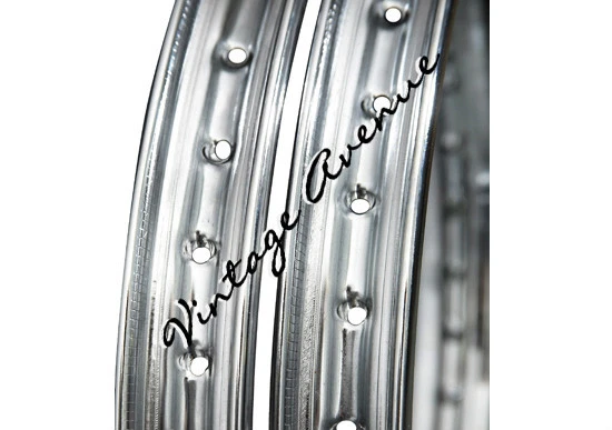 LLANTA SUZUKI GP100 GP125 DELANTERA 1,40 X 18 + TRASERA 1,60 X 18 CROMADA 2 PIEZAS Foto 3 de 4