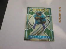 PAUL MOLITOR BLUE JAYS 1995 TOPPS FINEST PROTECTOR COVER  CARD #115 FREE SHIP