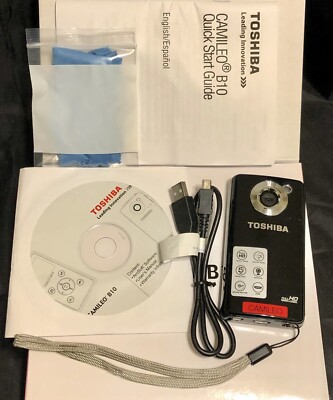 TOSHIBA Camileo B10 HD WEBCAM Pocket Camcorder 1080p w/Software