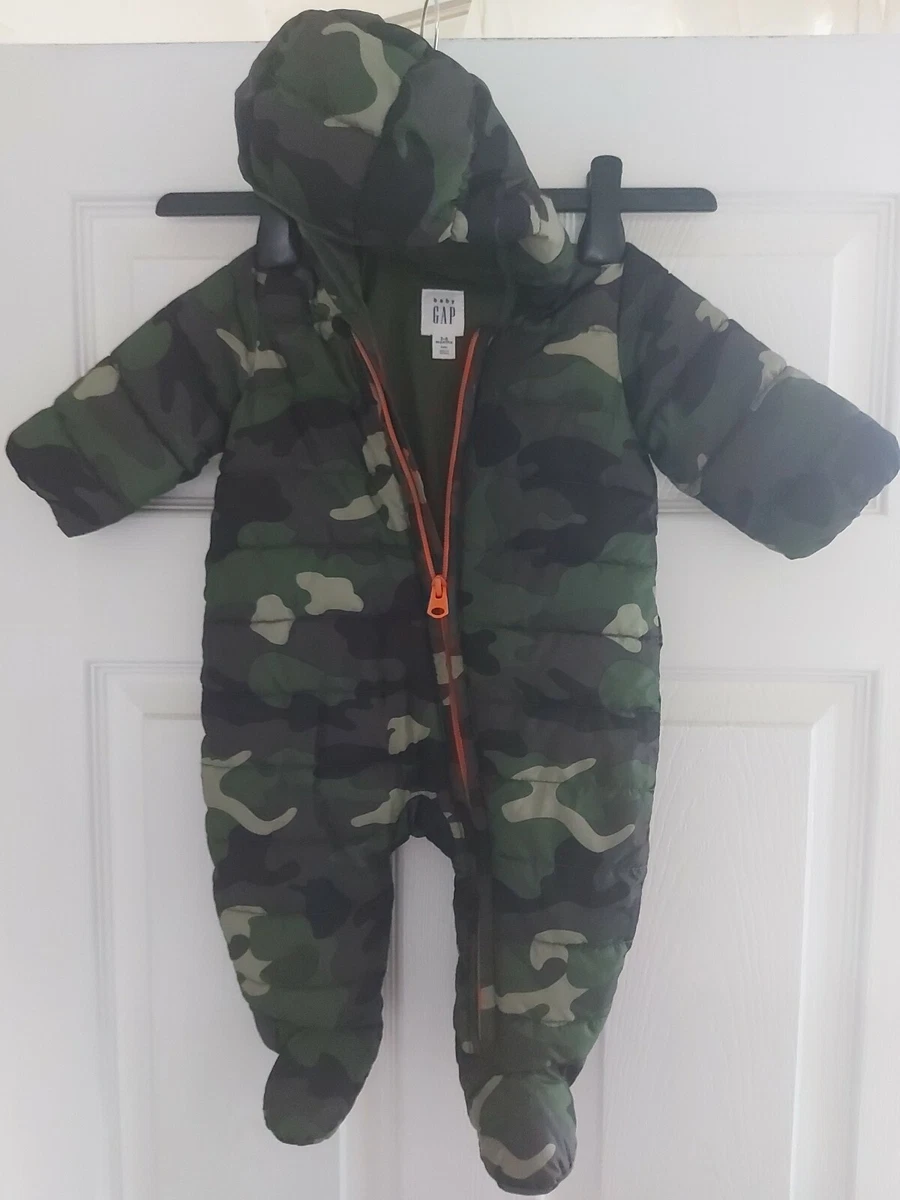 Baby Gap All In One Outdoor Quilted Hooded Jumpsuit Romper