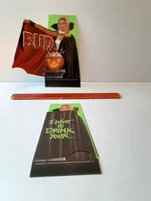 2 Halloween Sexy Vampire Anheuser Busch Budweiser Bud Table Tents Unused 1990 t
