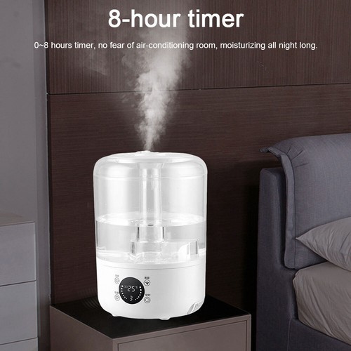 Ultrasonic Humidifiers 3/4L Aroma Diffuser 8H Timing for Bedroom (EU 4L) . - Picture 5 of 5
