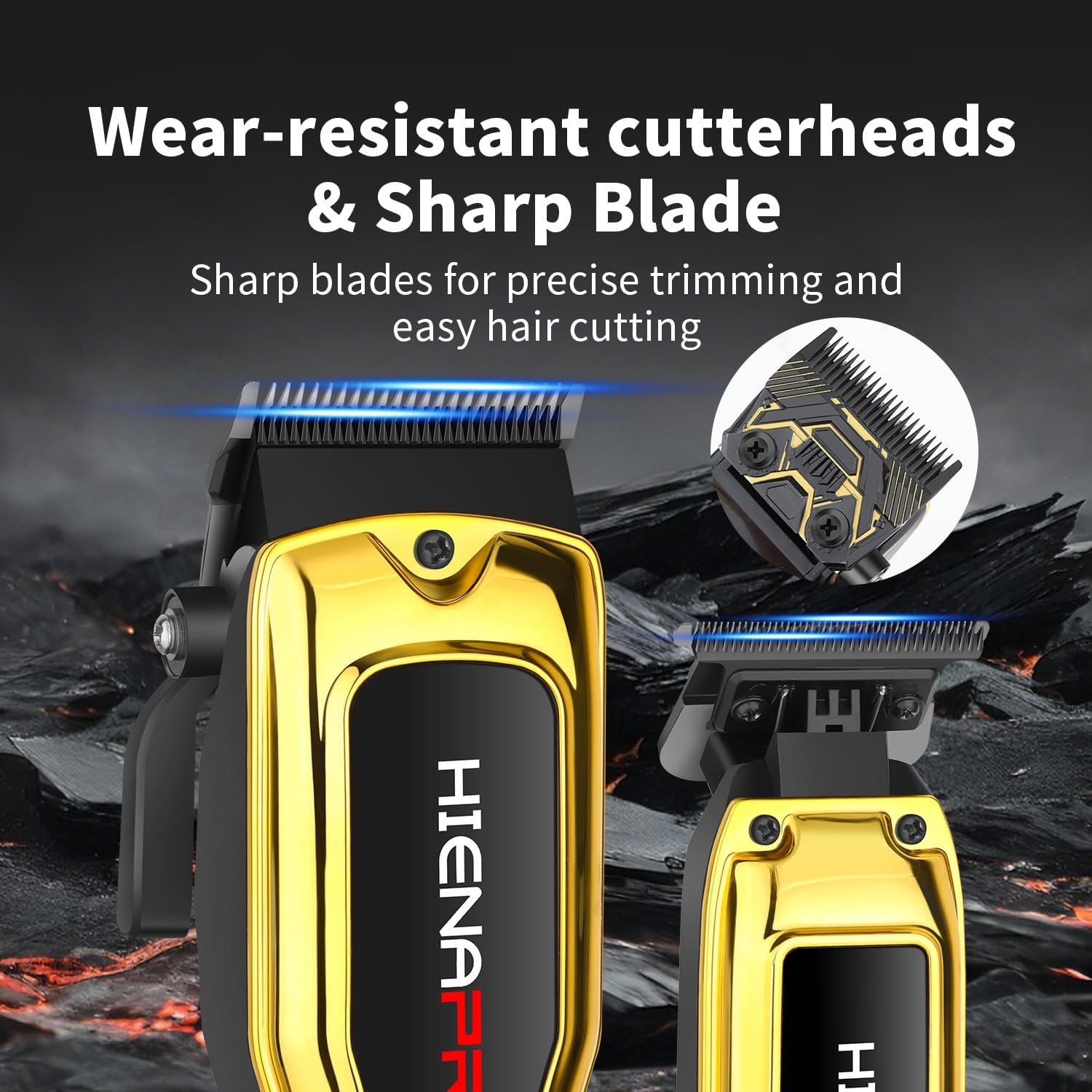 HIENA PRO Professional Hair Clipper Set for Men, Cordless Barber Set... 