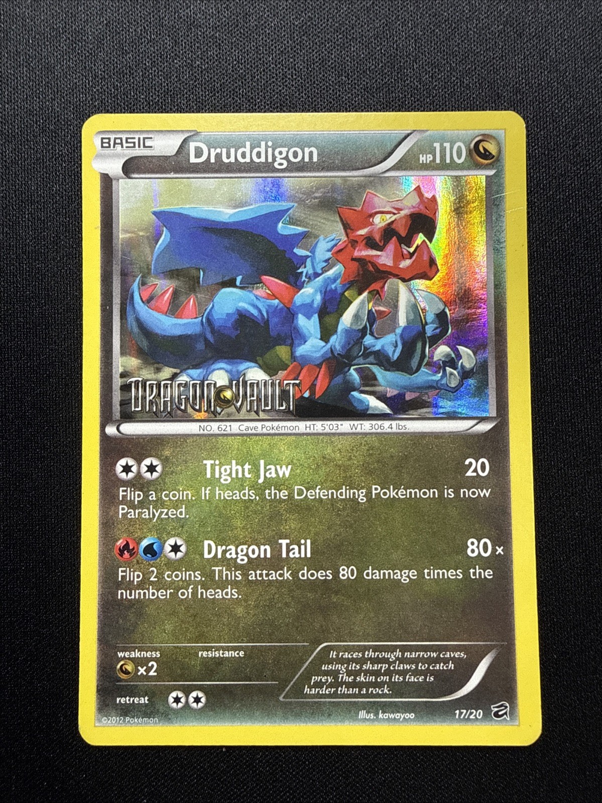 Druddigon - 17/20 Pokemon (Dragon Vault)- Blister Exclusives   (LP/MP) STAMPED!