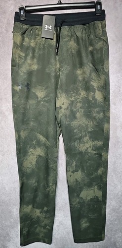 Under Armour Herrenhose Medium Elite Tapered Print schwarz grün Tarnmuster neu mit Etikett 30 x 31 - Bild 1 von 8