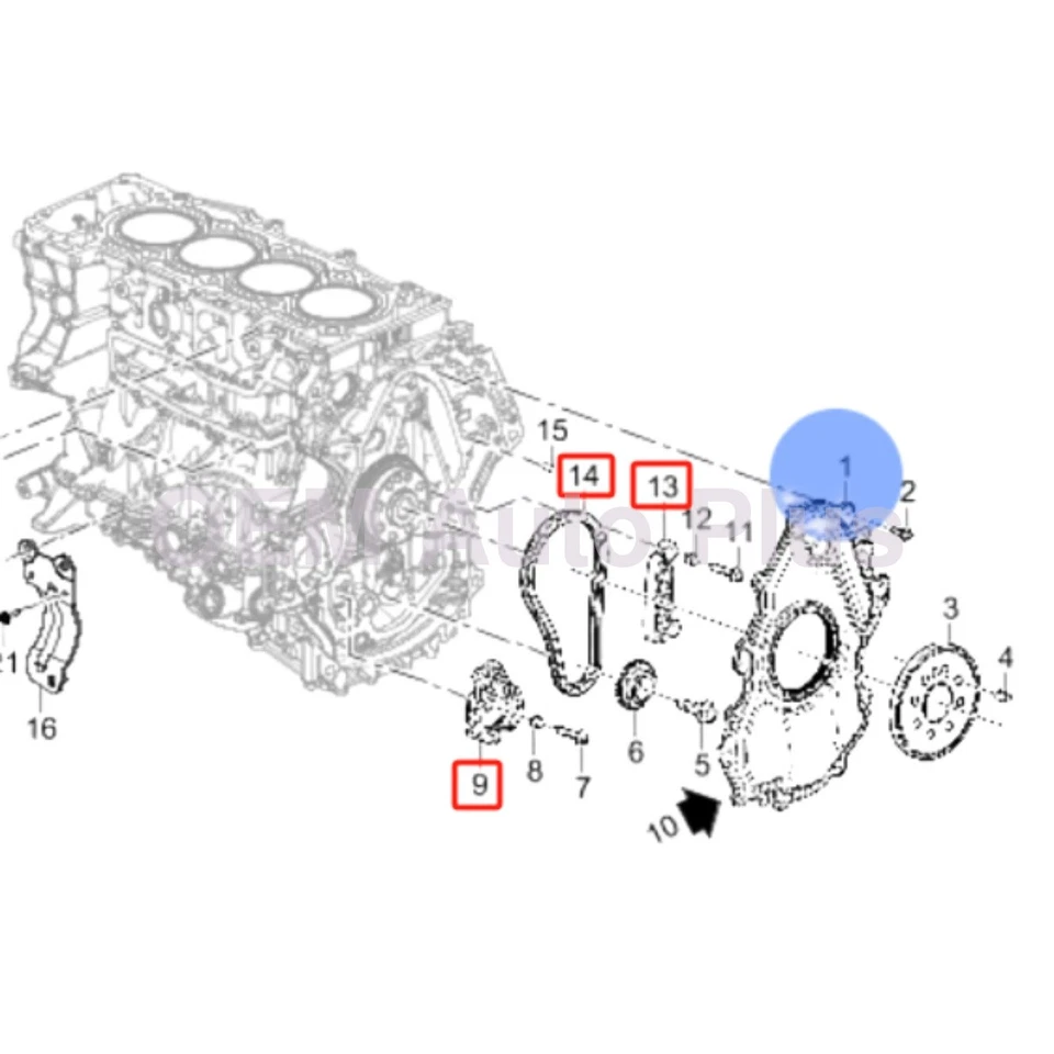8 pcs OEM Timing Chain Kit 55514729 for Cadillac 2019-2024 2.0T XT4 XT5 XT6 - Image 3 of 4