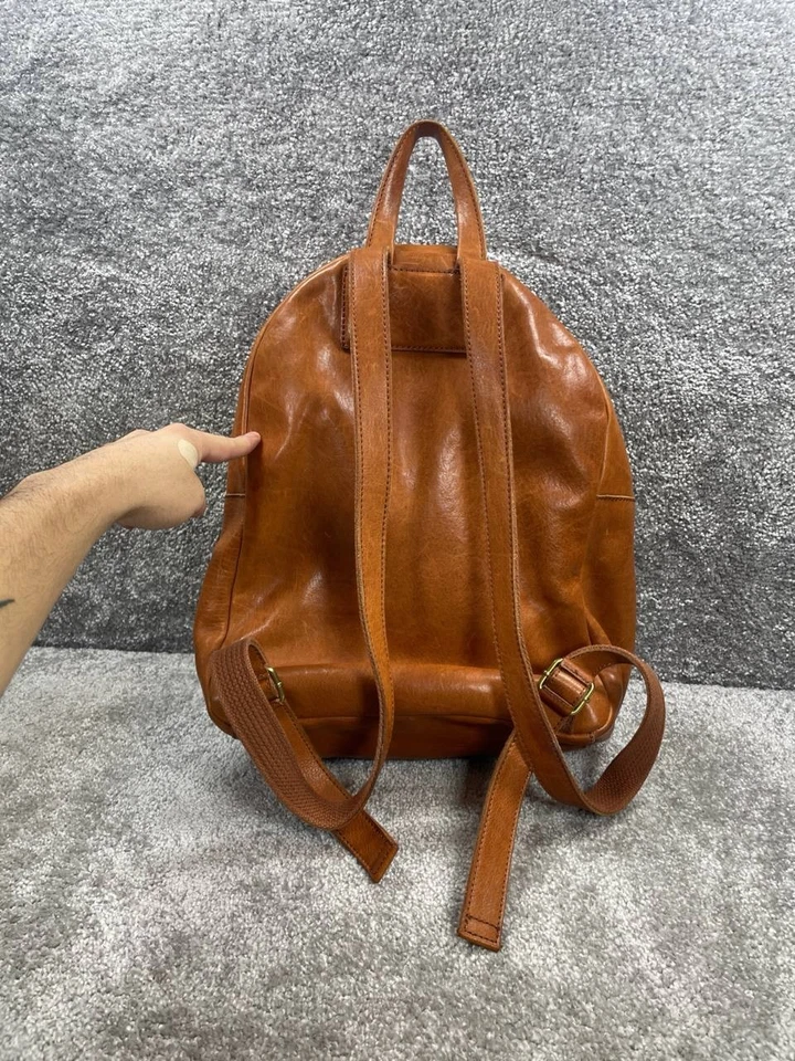 Madewell Backpack Womens The Lorimer Saddle Leather Adjustable Strap Shoulder - Image 3 of 4