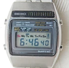 LOVELY VINTAGE WORKING SEIKO QUARTZ LC LCD DIGITAL WATCH WRISTWATCH - A159-5009