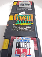 3 Sega Genesis games Jungle Strike, Mario Andretti Racing, Bill Walsh 26233 bc12