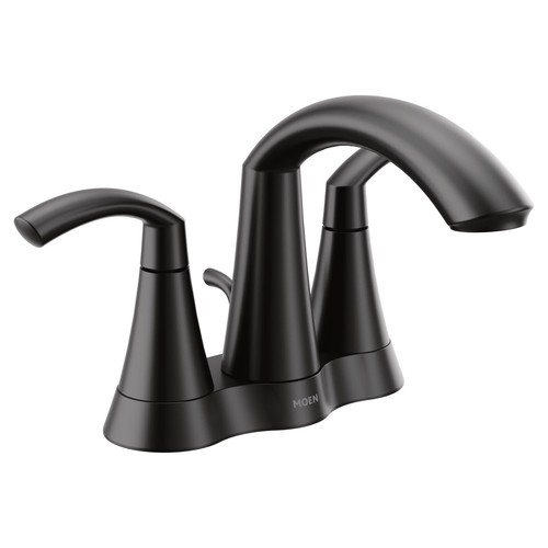 Moen 6172 Glyde 1.2 GPM Centerset Bathroom Faucet - Black