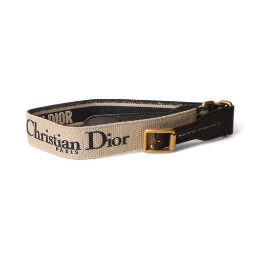 Ceinture oblique brodée logo toile signature Dior 75 32438 77797347