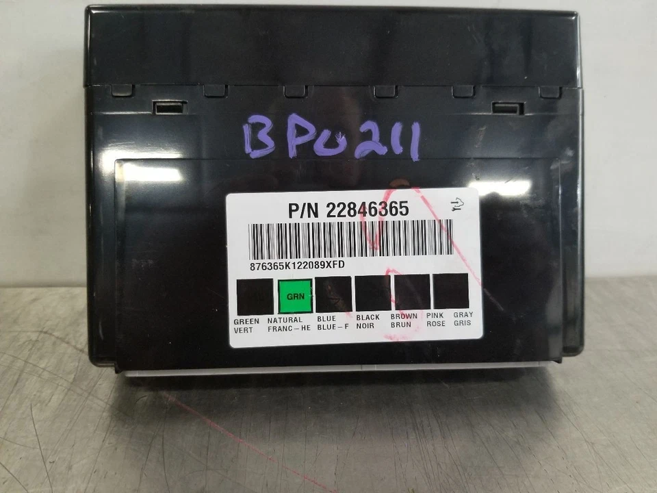 13 2013 GMC SIERRA SLT BCM MÓDULO DE CONTROL DE CARROCERÍA 22846365 Foto 3 de 4