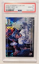 2022 Topps Stadium Club Chrome MLB Bobby Witt Jr. #2 X-Fractor PSA 10 RC Rookie