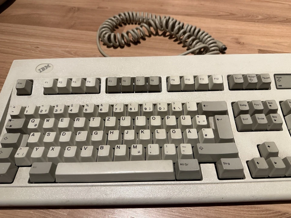 IBM Keyboard Tastatur 1386716 Model M Klick Clicky 1987 PS/2 Retro 486 Rainbow F - Bild 4 von 4