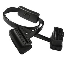 OBD2 Extension Cable,Ultra-Thin OBDII Male to Female with One Switch