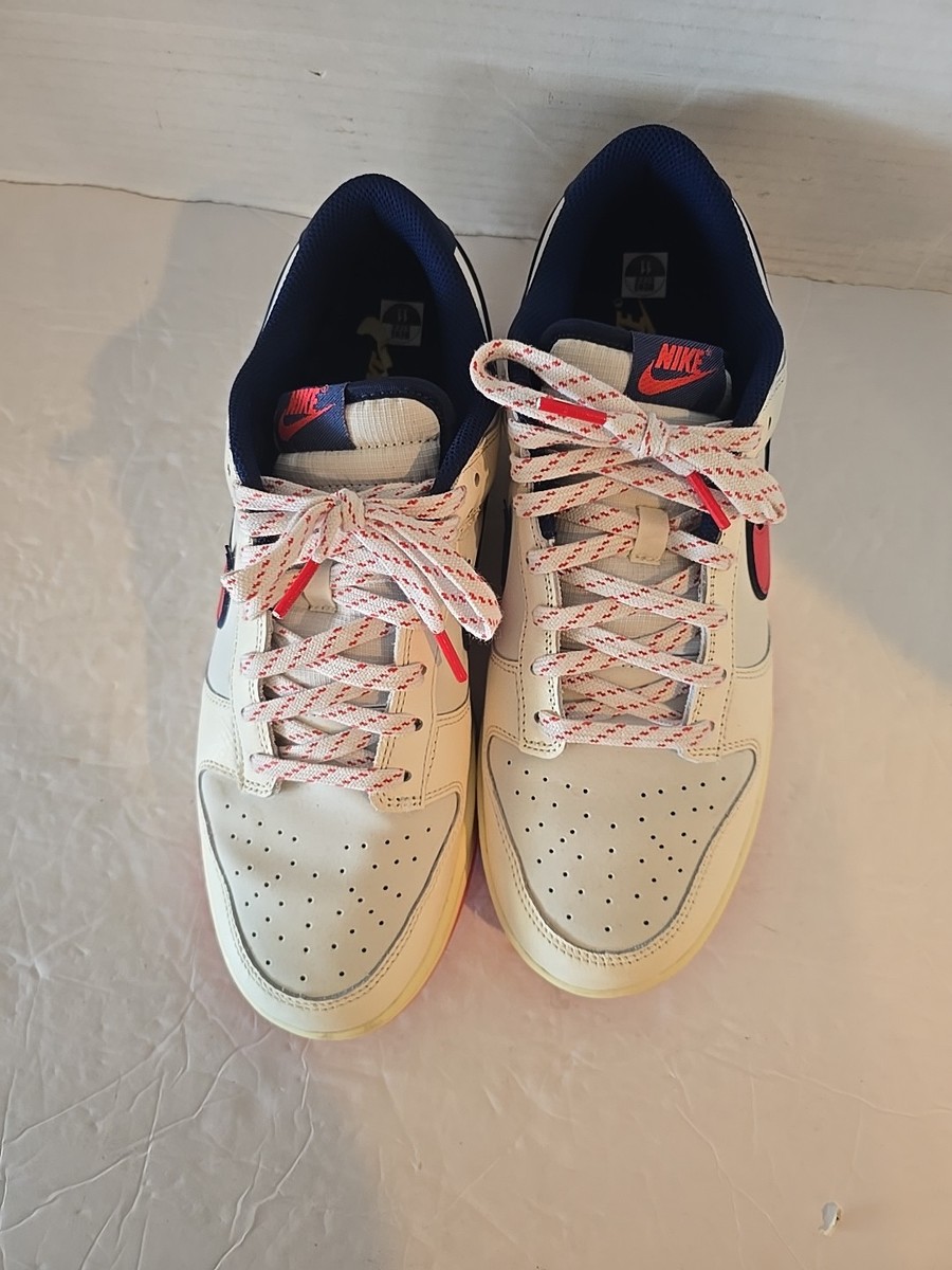 Nike Dunk Low Retro SE Pale Ivory/LT Crimson Sail Size 11  display picture 3