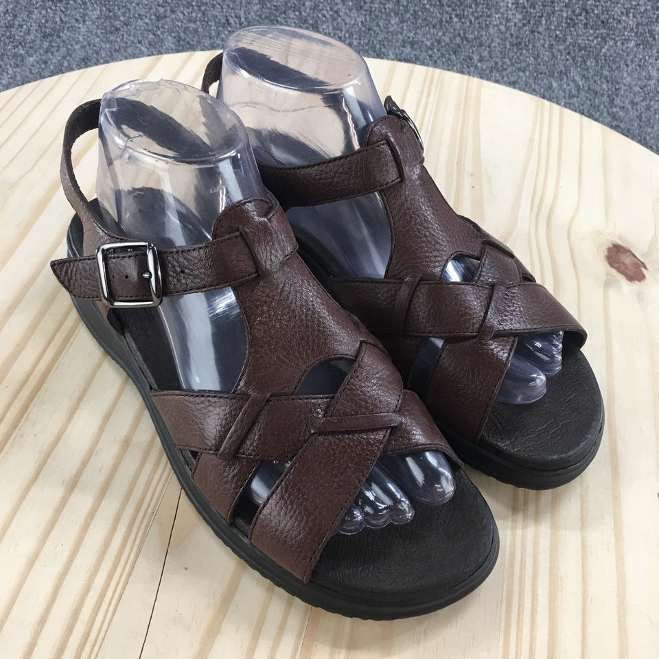 Easy Spirit Sandals Womens 8.5 M Nicki2 Ankle Strap Brown Leather Casual Comfort - image 3 of 4