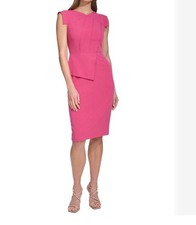 NWT Vince Camuto Woman’s  Bistretch Body-con seamed dress size 6 Pink