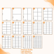 A4 White Sticky Address Labels Self Adhesive Printer Label Sheets