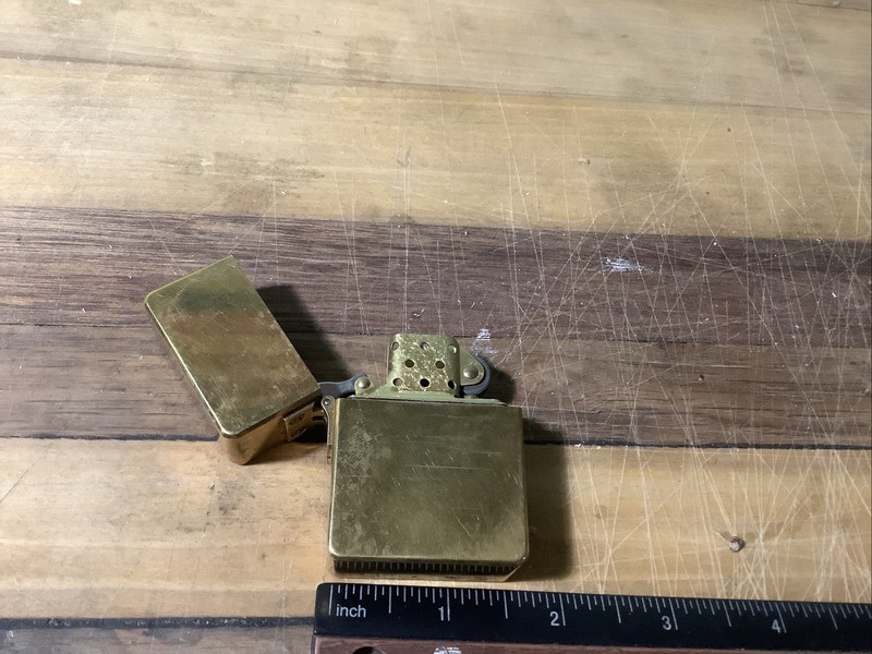 Solid Brass Lighter With Zorro Insert ￼