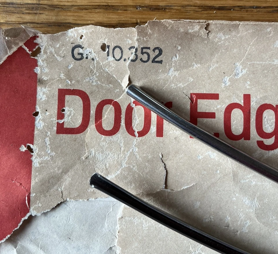 NOS GM 73 74 Oldsmobile Omega Door Edge Guards 983389 Gr 10.352 - Image 3 of 4