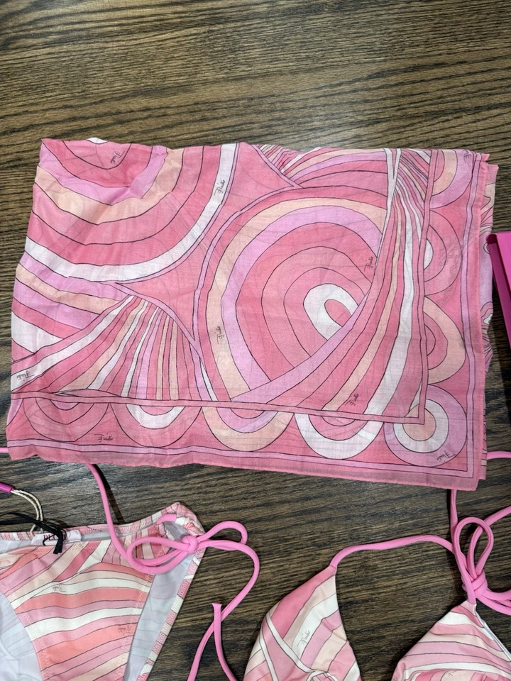 Bikini PUCCI XS 3 Piezas Incluidas Rosa Foto 4 de 4