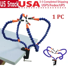 Third Hand Soldering Solder Iron DIY Stand Holder Magnifier Helping Station Tool