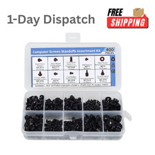 400PCS Computer Screws Motherboard Standoffs Kit for SSD HDD Fan PC Case