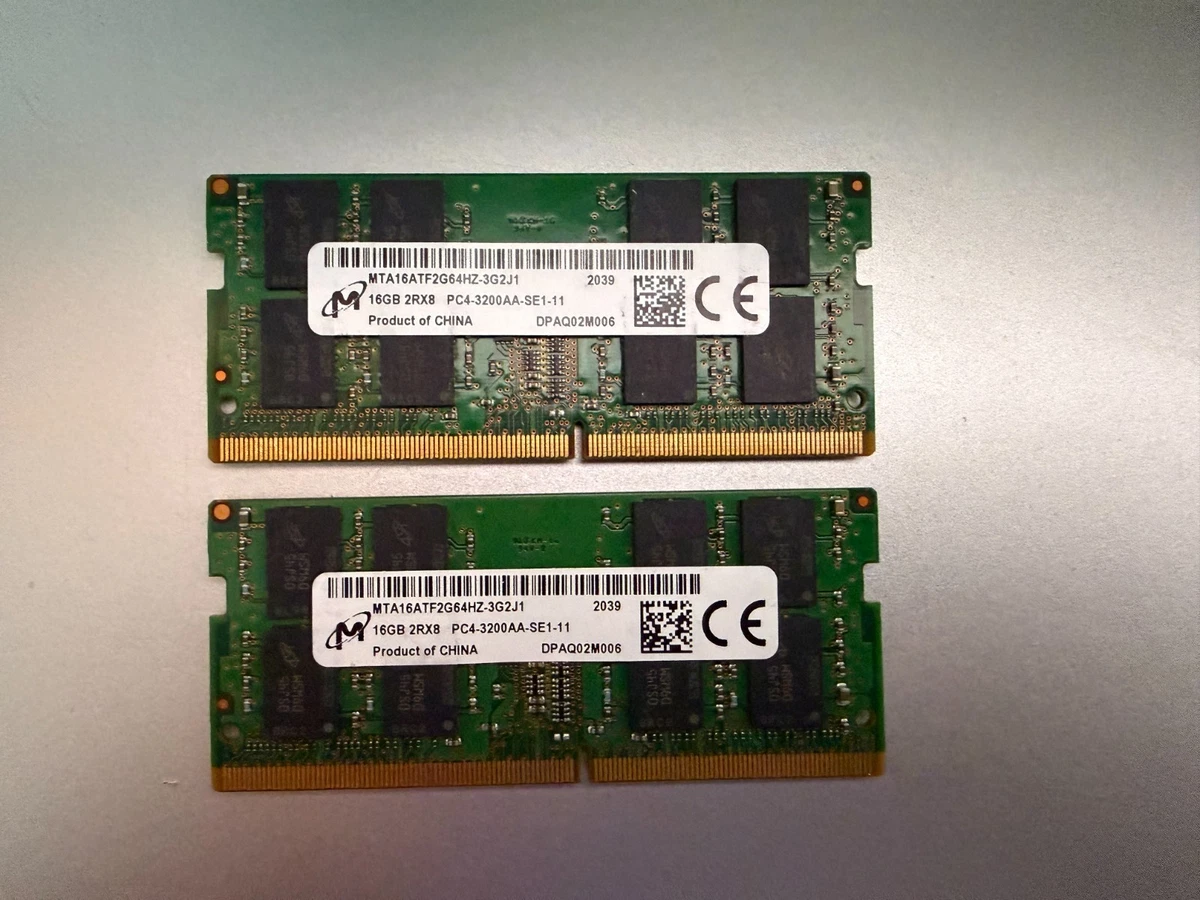 Micron DDR4 SDRAM 32 GB Total Capacity Memory (RAM) for sale | eBay