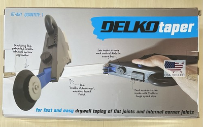 #ad Delko Tools DELKOtaper Drywall Banjo Taping Tool w Internal Corner Attachment $47.89