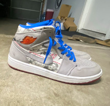 Jordan Air Jordan 1 Mid Top Lace-Up Mens Athl...