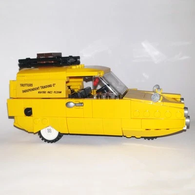 GOBRICKS ONLY FOOLS & HORSES RELIANT REGAL SUPERVAN III - SPEED CHAMPIONS STYLE MOC