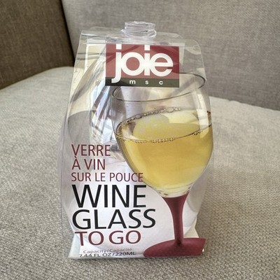 JOIE Weinglas TO GO Tasse PICKNICK Camping Reise Kompaktbecher Urlaub 220 ml