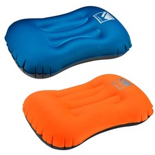 Air Pillow Inflatable Cushion Portable Head Rest Compact Travel Camping W Pouch Air Pillow Inflatable Cushion Portable Head Rest Compact Travel Camping W Pouch