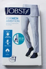 Jobst Men's Ambition Knee High 20-30mmHg Compression Stockings AP2 Khaki Size: 5